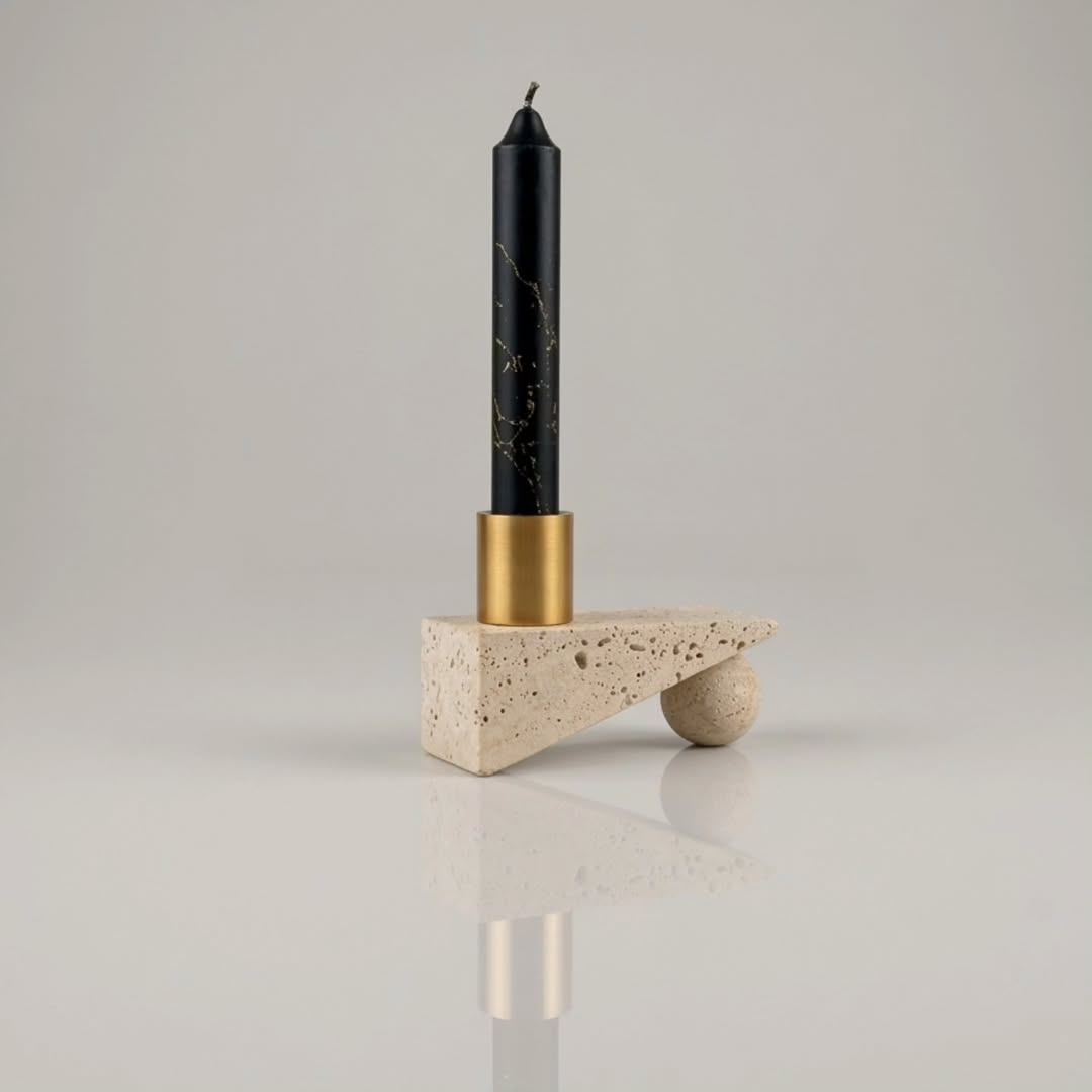 Asymmetrical Candle Holder