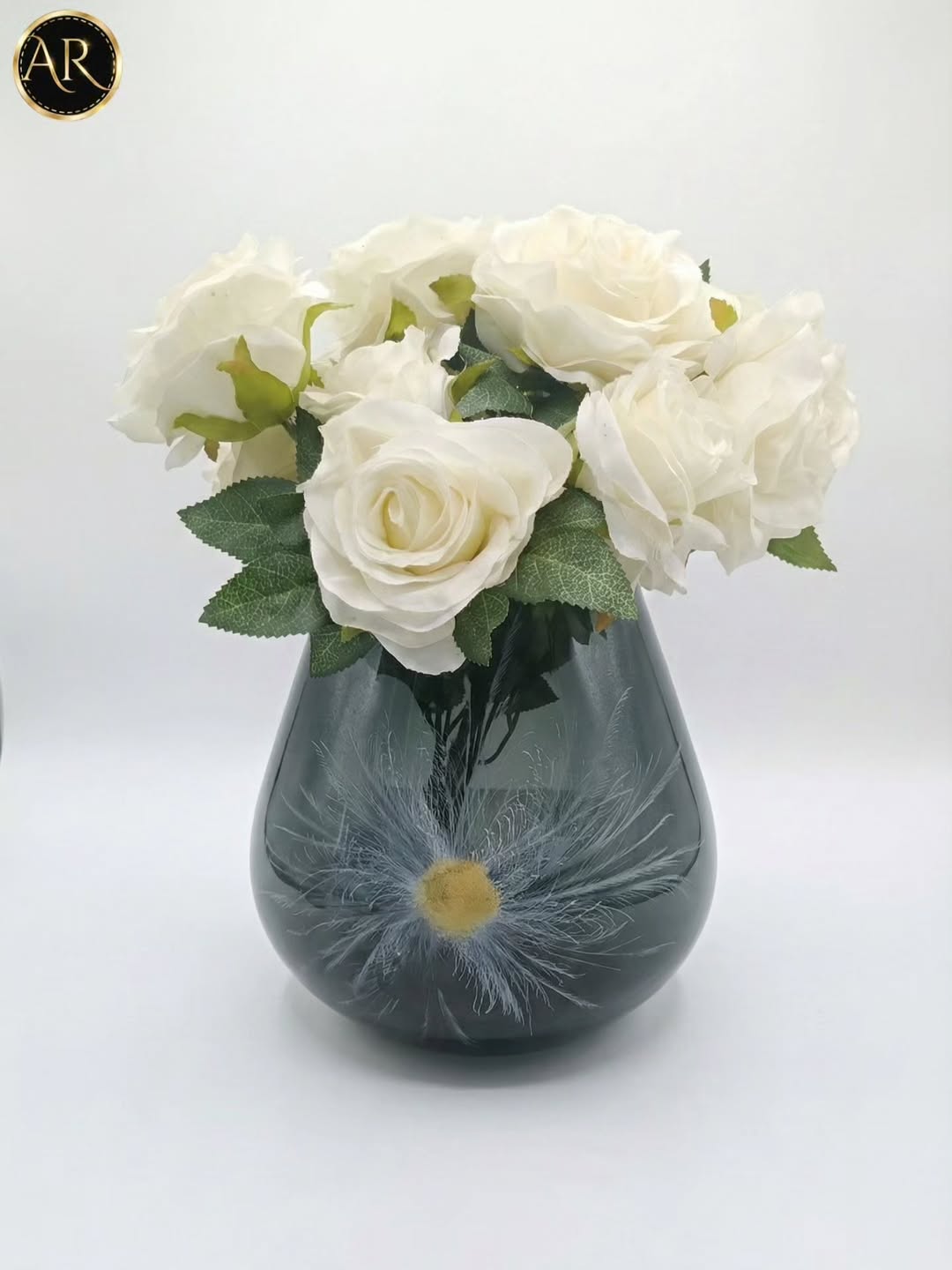 Cattail flower polish vase