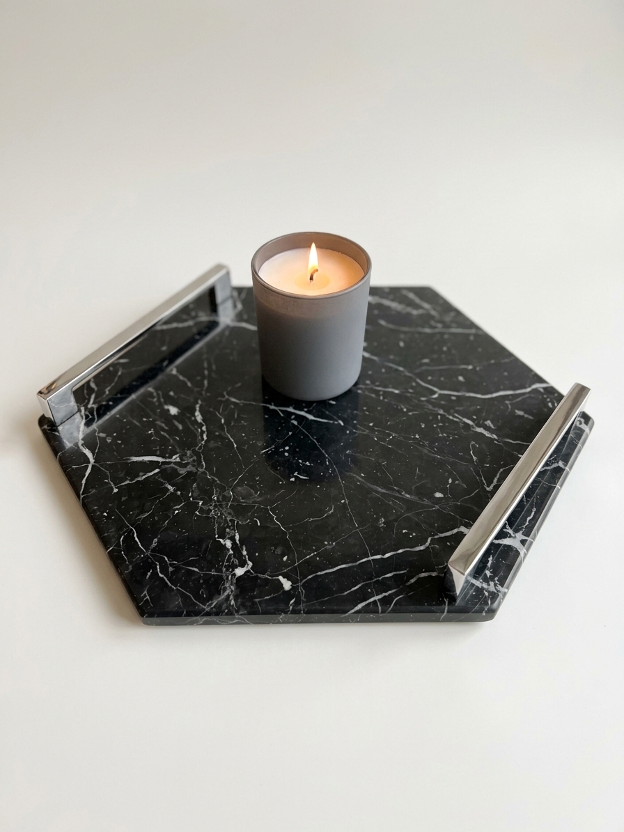 Black Marble Tray