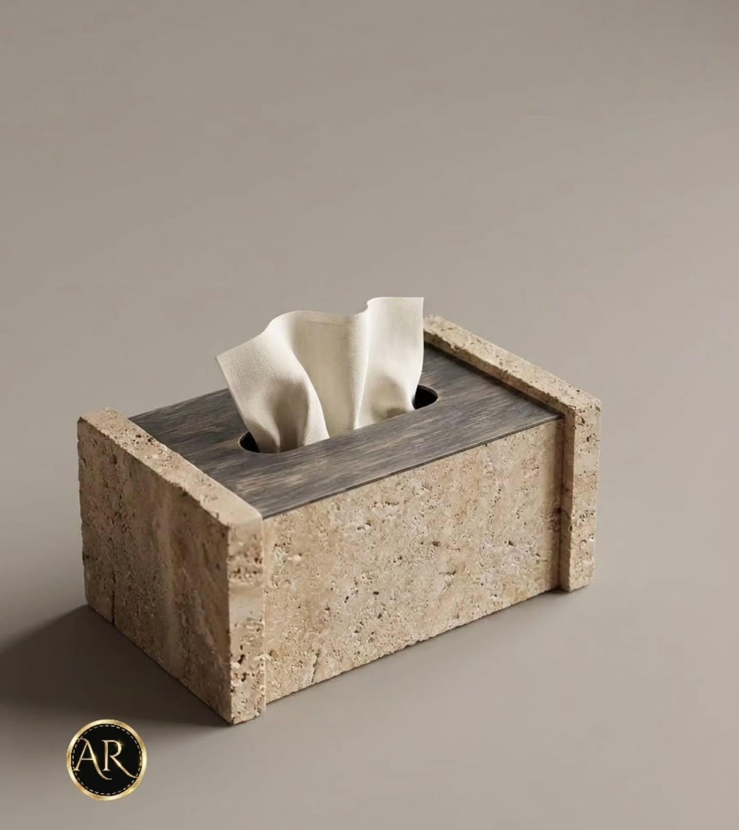Beige × Dirty Gold Tissue box